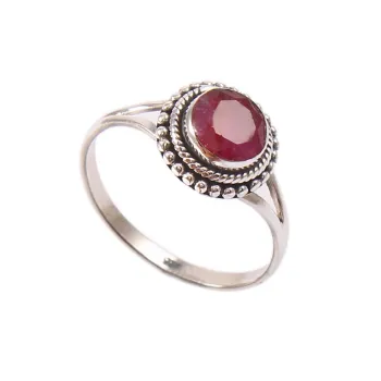 Infallible Silver Gemstone Ring 